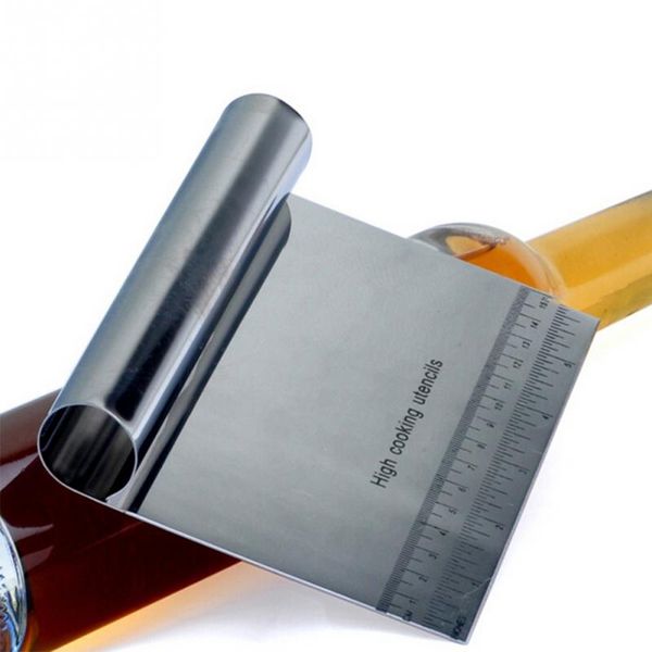 new professional stainless steel pizza dough scraper cutter with scale kitchen flour pastry cake tool
new professional stainless steel pizza dough scraper cutter with scale kitchen flour pastry cake tool