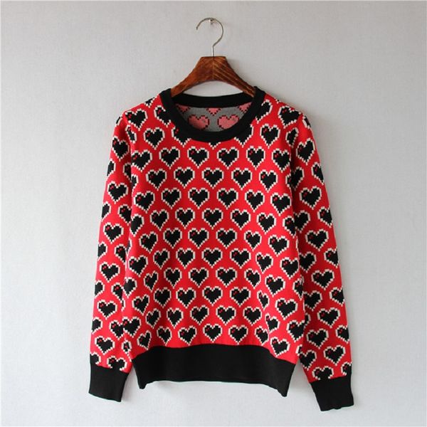 winter runway design sweater for women 2018 long sleeve love pattern ladys sweater knit pullover korean jumper clothing, White;black
winter runway design sweater for women 2018 long sleeve love pattern ladys sweater knit pullover korean jumper clothing, White;black