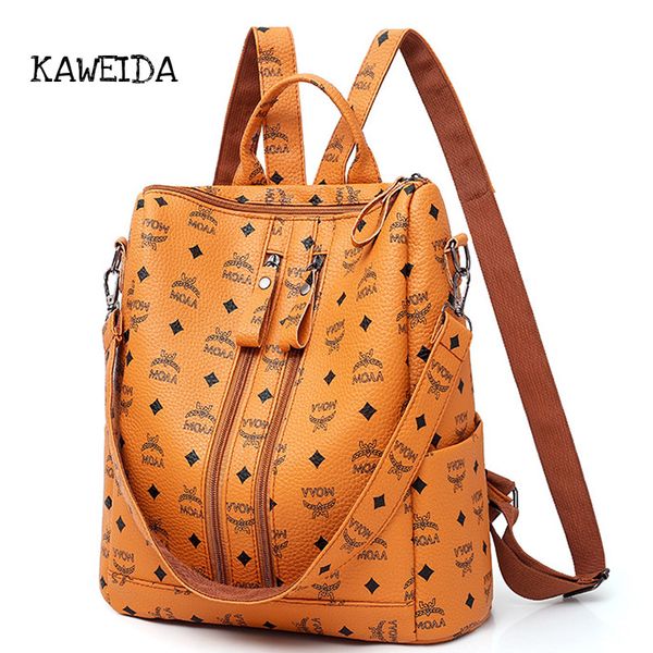 women fashion pu backpack girls soft leather printed shoulder bag ladies large fashion female bagpacks for school teenager brown
women fashion pu backpack girls soft leather printed shoulder bag ladies large fashion female bagpacks for school teenager brown