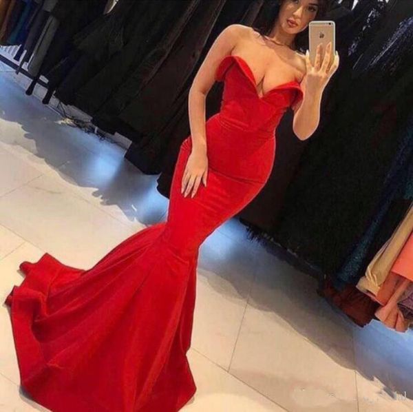 2018 Sexy Off the Shoulder Evening Dresses Mermaid Red Sweetheart African Arabic Dresses Sweep Train Prom Party Gowns
2018 Sexy Off the Shoulder Evening Dresses Mermaid Red Sweetheart African Arabic Dresses Sweep Train Prom Party Gowns