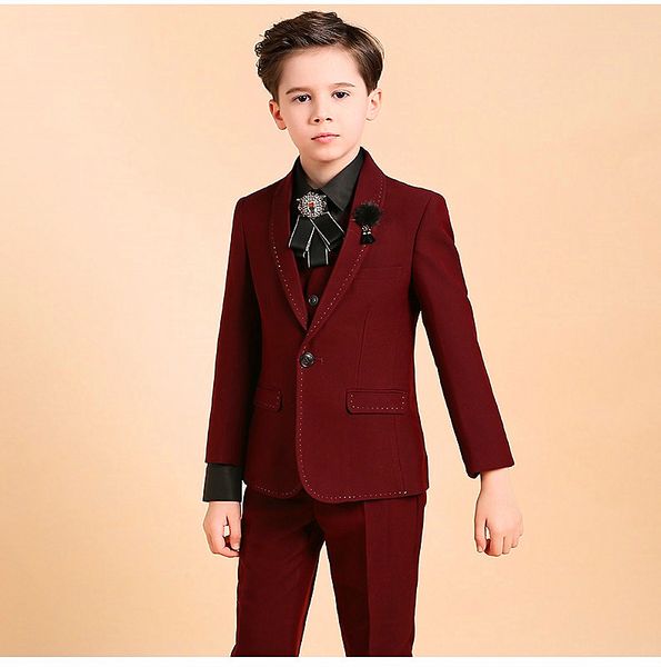 fashion gentleman children' new custom suit three-piece dress,a variety of colors can be chosen at will, Black
fashion gentleman children' new custom suit three-piece dress,a variety of colors can be chosen at will, Black