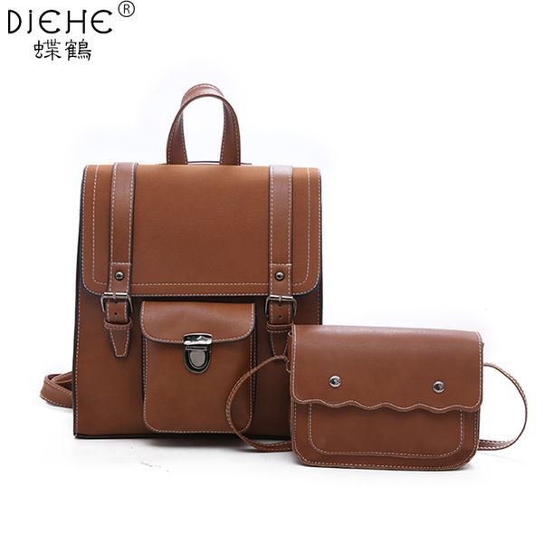 vintage women backpack pu leather fashion school backpacks bagpack for teenage girls casual large capacity 2pcs set shoulder bag
vintage women backpack pu leather fashion school backpacks bagpack for teenage girls casual large capacity 2pcs set shoulder bag