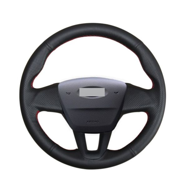 black leather hand-stitched car steering wheel cover for ford focus 3 2015 (no multi-function button)
black leather hand-stitched car steering wheel cover for ford focus 3 2015 (no multi-function button)