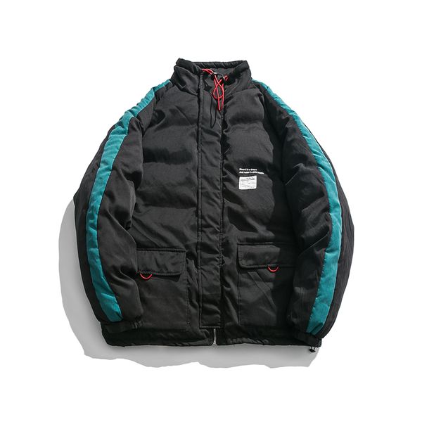 thicken casual loose cotton-padded clothes coat snow jacket homme lapel solid color spliced keep warm parkas outerwear male m, Black
thicken casual loose cotton-padded clothes coat snow jacket homme lapel solid color spliced keep warm parkas outerwear male m, Black