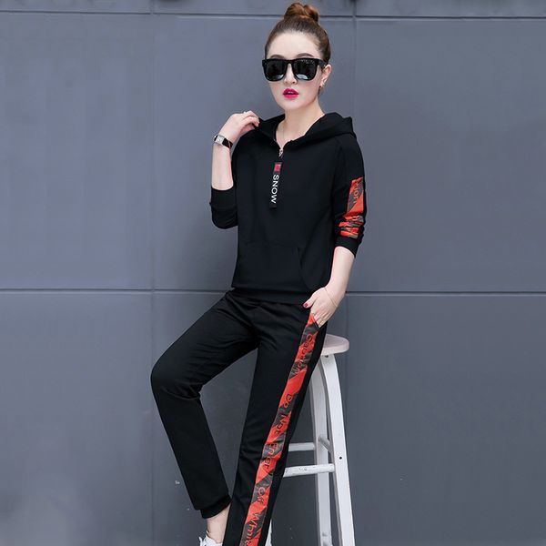 amberheard 2018 spring autumn women sporting suit hooded pant stripe sweatsuit two piece set tracksuit outfit women clothing, White
amberheard 2018 spring autumn women sporting suit hooded pant stripe sweatsuit two piece set tracksuit outfit women clothing, White