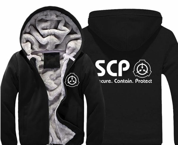 scp secure contain protect hoodie men's casual winter jacket coat warm thicken fleece zip up sweatshirts for men and women, Black
scp secure contain protect hoodie men's casual winter jacket coat warm thicken fleece zip up sweatshirts for men and women, Black