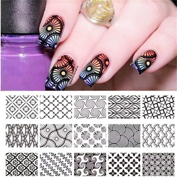 born pretty nail stamping template large designs rectangle print image plate manicure nail art stencil tool bp-l003, White
born pretty nail stamping template large designs rectangle print image plate manicure nail art stencil tool bp-l003, White