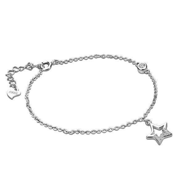 true sterling silver bracelet girl 925 sterling silver bracelet star pendant solid girl charm jewelry not fade, Black
true sterling silver bracelet girl 925 sterling silver bracelet star pendant solid girl charm jewelry not fade, Black