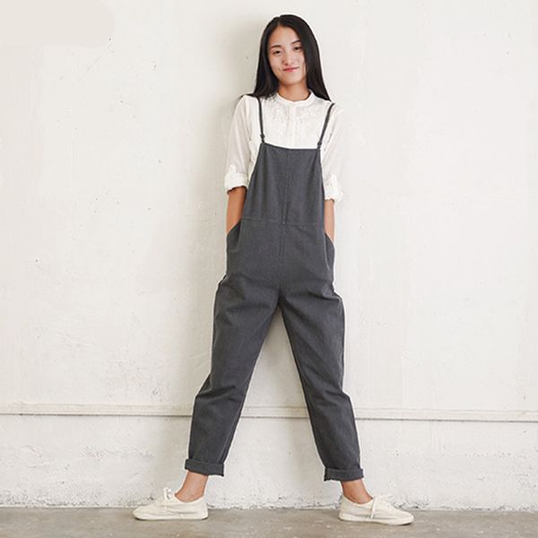 Cotton Rompers Womens Jumpsuits Summer Casual Loose Vintage Sleeveless Strapless Playsuits Bodysuits Overalls Black Gray Skinny New
Cotton Rompers Womens Jumpsuits Summer Casual Loose Vintage Sleeveless Strapless Playsuits Bodysuits Overalls Black Gray Skinny New