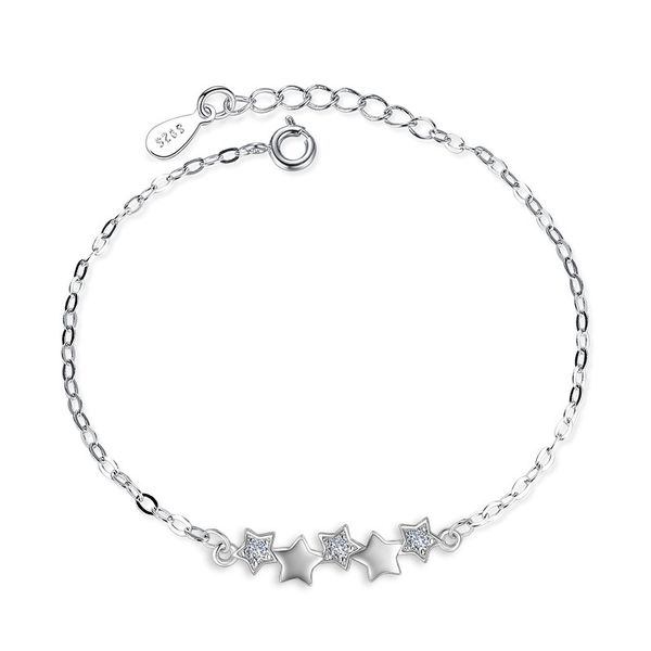 fashion women bracelet 925 sterling silver pentagram zircon crystal bracelet korean version of direct sales, Black
fashion women bracelet 925 sterling silver pentagram zircon crystal bracelet korean version of direct sales, Black