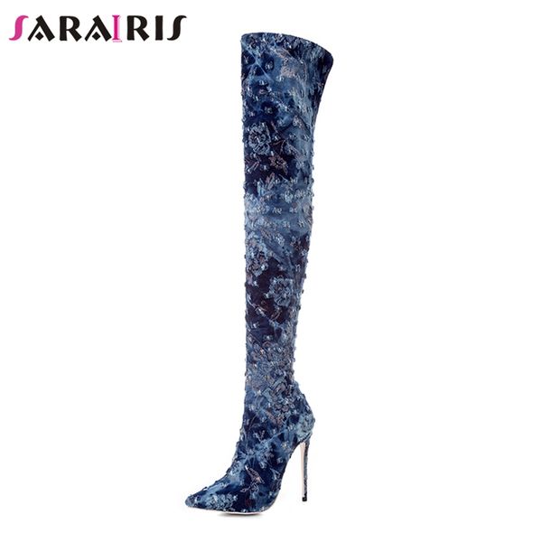 sarairis 2018 new 12cm thin high heels pointed toe shoes woman casual winter over-the-knee boots big size 33-43, Black
sarairis 2018 new 12cm thin high heels pointed toe shoes woman casual winter over-the-knee boots big size 33-43, Black
