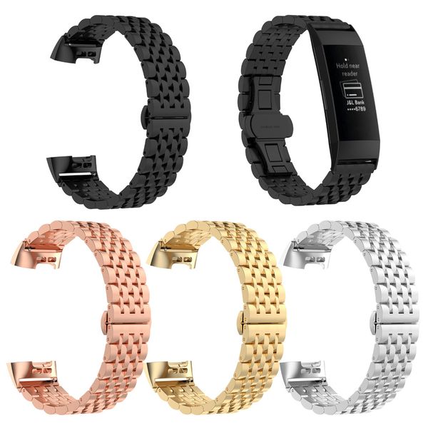 xberstar stainless steel link bracelet watch band strap for charge 3 fitness activity tracker wristband straps, Black;brown
xberstar stainless steel link bracelet watch band strap for charge 3 fitness activity tracker wristband straps, Black;brown
