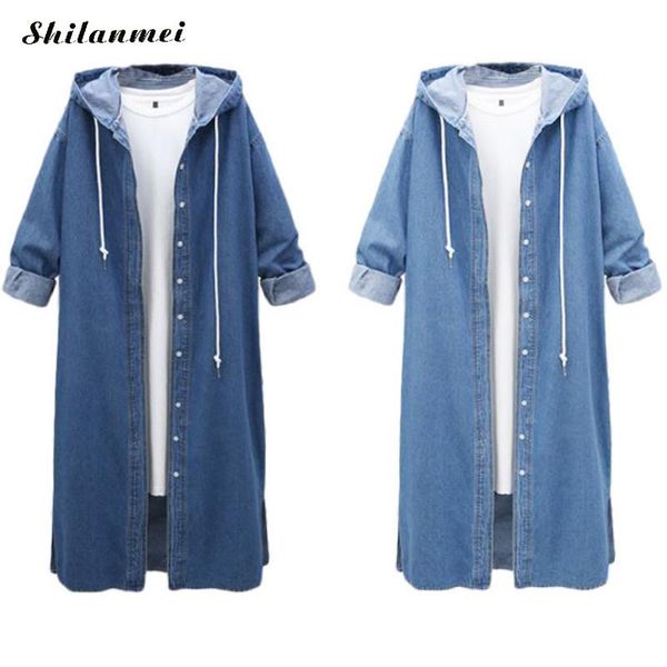 denim trench coat for women plus size hooded slim female long coat side vents windbreaker fashion ladies long trench outerwear, Tan;black
denim trench coat for women plus size hooded slim female long coat side vents windbreaker fashion ladies long trench outerwear, Tan;black