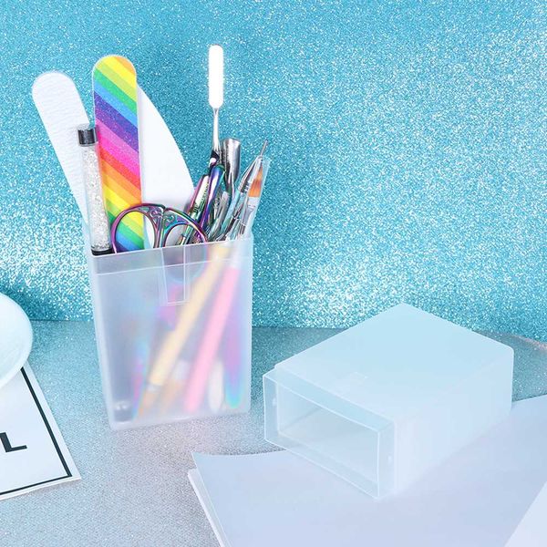1pcs clear nail drill bit storage box stereoscopic nail art accessories display case stand container manicure tools sa881, Silver
1pcs clear nail drill bit storage box stereoscopic nail art accessories display case stand container manicure tools sa881, Silver