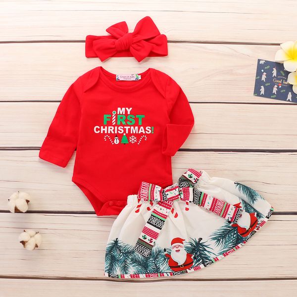 christmas outfits baby newborn set girls santa baby red romper + xmas printed skirt +headband 3 pcs outfits kids clothes baby clothing, White
christmas outfits baby newborn set girls santa baby red romper + xmas printed skirt +headband 3 pcs outfits kids clothes baby clothing, White