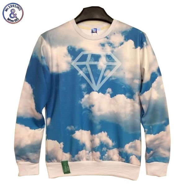 2017 mr.1991inc new fashion men/women's 3d sweatshirts printing blue sky white clouds diamond space galaxy hoodies casual, Black
2017 mr.1991inc new fashion men/women's 3d sweatshirts printing blue sky white clouds diamond space galaxy hoodies casual, Black