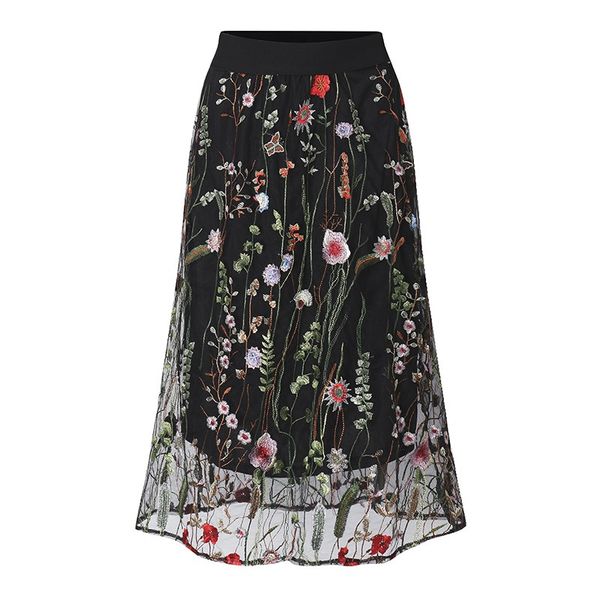 zanzea women skirts 2018 summer fashion vintage floral embroidered skirt eleladies mesh long skirt plus size, Black
zanzea women skirts 2018 summer fashion vintage floral embroidered skirt eleladies mesh long skirt plus size, Black
