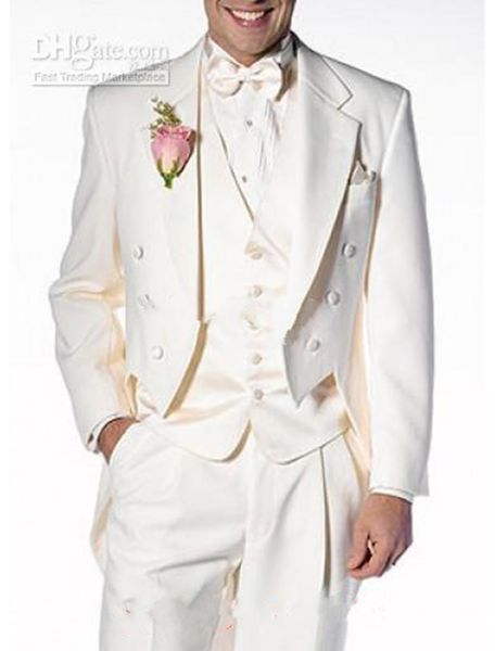 new custom made ivory tailcoat groom tuxedos notch lapel man groomsmen men wedding suits bridegroom (jacket+pants+vest+tie) 49, Black;gray
new custom made ivory tailcoat groom tuxedos notch lapel man groomsmen men wedding suits bridegroom (jacket+pants+vest+tie) 49, Black;gray