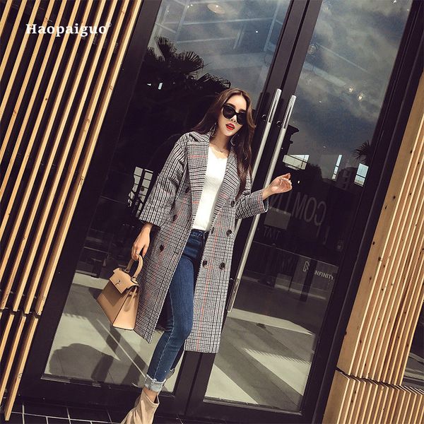 plus size fashion women autumn 2018 vintage plaid office party turn-down collar long coat korean casual ladies outwear coats, Black
plus size fashion women autumn 2018 vintage plaid office party turn-down collar long coat korean casual ladies outwear coats, Black