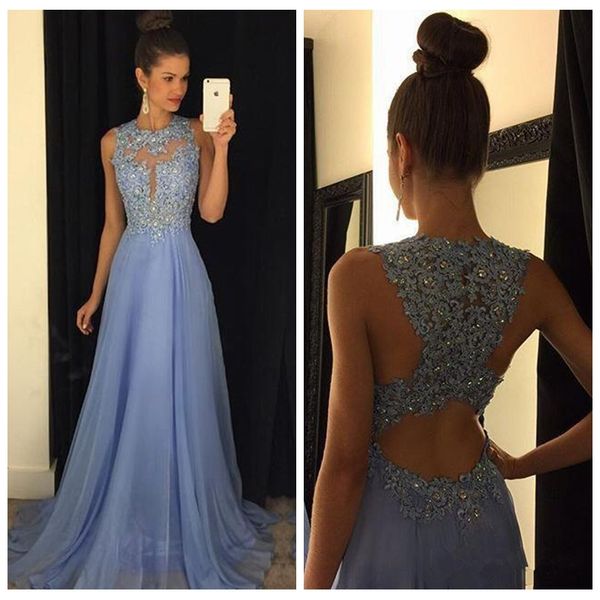 2021 sheer o neck a line lace appliques chiffon beaded maroon lavender long prom dresses backless court train evening party gowns, Black
2021 sheer o neck a line lace appliques chiffon beaded maroon lavender long prom dresses backless court train evening party gowns, Black