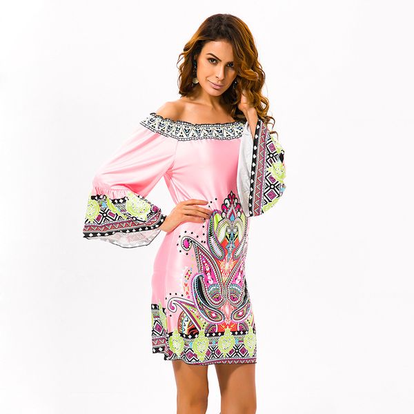 europe and the united states one word collar skirt thailand wind beach dress 5519, Black;gray
europe and the united states one word collar skirt thailand wind beach dress 5519, Black;gray