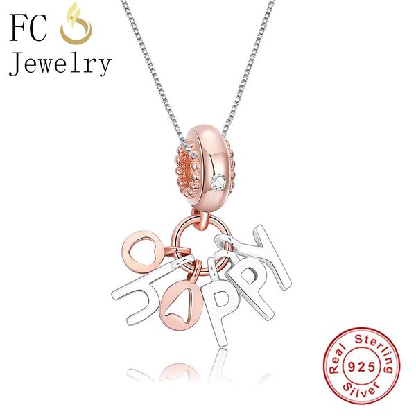 fc jewelry 925 sterlings silver rose gold letter happy pendant women girl men chain statement necklaces lover trinket fashion
fc jewelry 925 sterlings silver rose gold letter happy pendant women girl men chain statement necklaces lover trinket fashion
