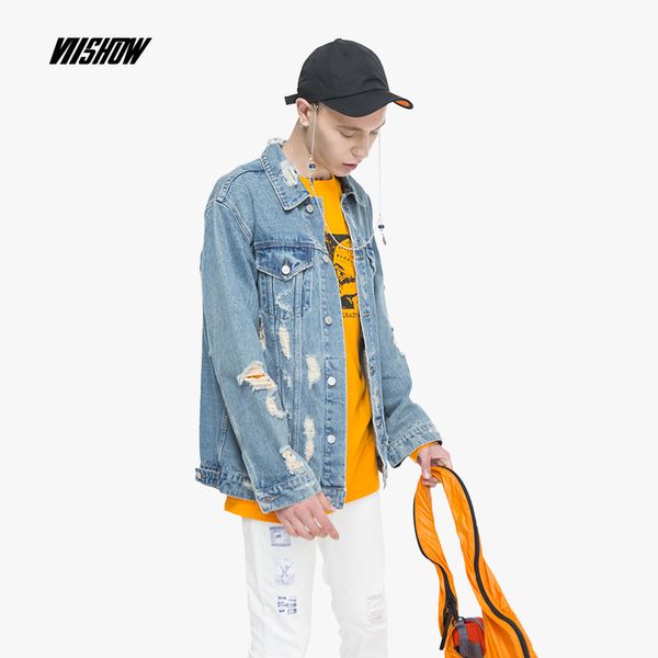 viishow hole men's jackets brand denim man jackets streetwear veste homme 2018 printed men chaqueta hombre jc1810183, Black;brown
viishow hole men's jackets brand denim man jackets streetwear veste homme 2018 printed men chaqueta hombre jc1810183, Black;brown