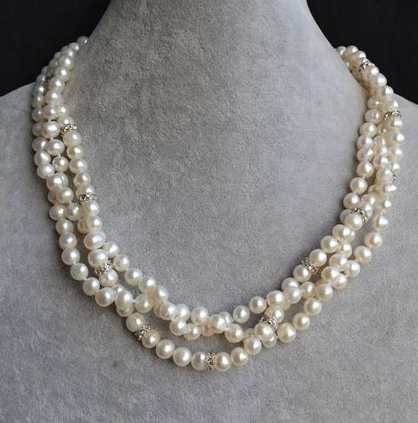 new arriver white pearl jewellery,18 inches 6-7mm genuine freshwater pearl necklace,rhinestone magnet clasp, Black
new arriver white pearl jewellery,18 inches 6-7mm genuine freshwater pearl necklace,rhinestone magnet clasp, Black