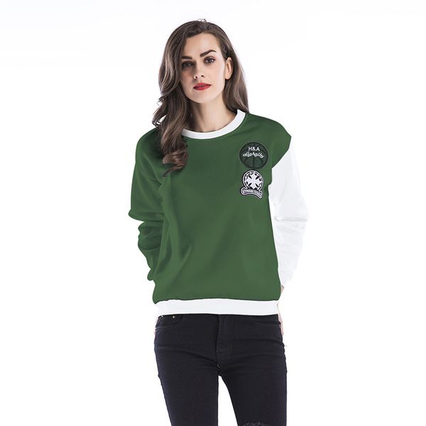 women casual hoodies pullover 2018 autumn coat winter patchwork loose pruning and thickening sweatshirt female, Black
women casual hoodies pullover 2018 autumn coat winter patchwork loose pruning and thickening sweatshirt female, Black