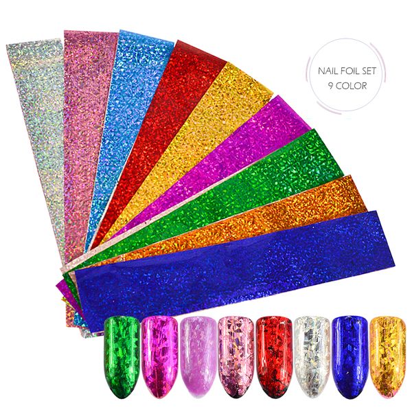 9 sheets starry sky laser nail foils colorful shimmer transfer sticker diy holographic nail tips for art decorations sa488, Black
9 sheets starry sky laser nail foils colorful shimmer transfer sticker diy holographic nail tips for art decorations sa488, Black