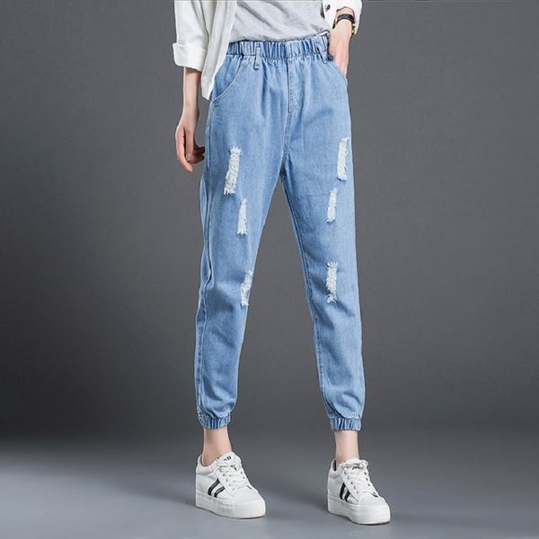 lguc.h 2018 boyfriend jeans woman torn ripped jeans teenage girl korea street trouser women clothes big large size 3xl xxl, Blue
lguc.h 2018 boyfriend jeans woman torn ripped jeans teenage girl korea street trouser women clothes big large size 3xl xxl, Blue