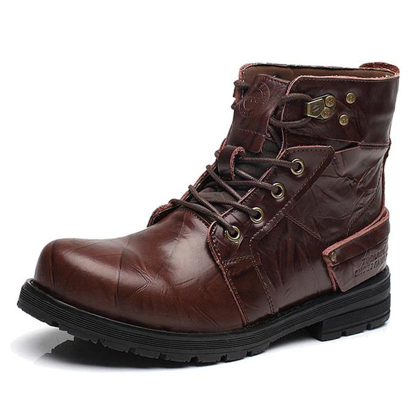 waterproof winter warm snow boots men cow split leather motorcycle ankle fashion high cut male casual clearance, Black
waterproof winter warm snow boots men cow split leather motorcycle ankle fashion high cut male casual clearance, Black