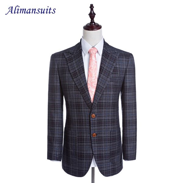 2017 new jacket tweed suit jacket notched lapel groom tuxedos damier check suit custom made blazer 1 piece, White;black
2017 new jacket tweed suit jacket notched lapel groom tuxedos damier check suit custom made blazer 1 piece, White;black