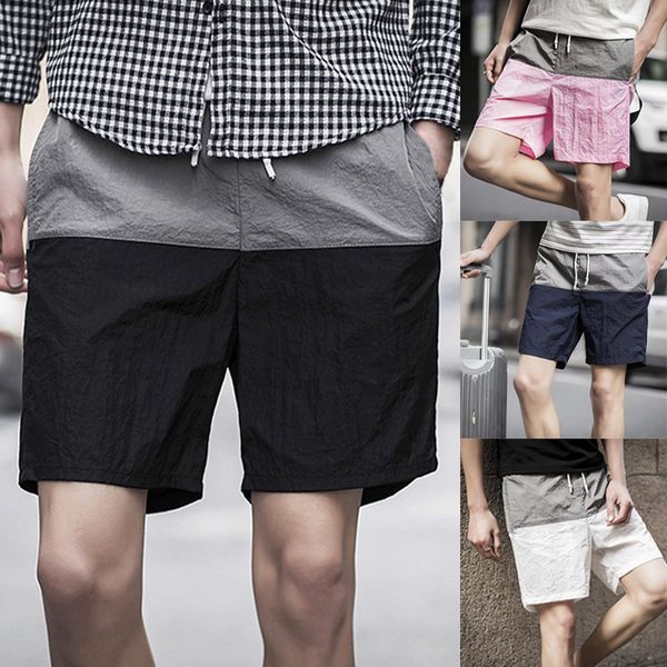 summer men's casual shorts fashion elastic waist patchwork loose korean male trousers joggers quick dry shorts plus size 2018, Black
summer men's casual shorts fashion elastic waist patchwork loose korean male trousers joggers quick dry shorts plus size 2018, Black
