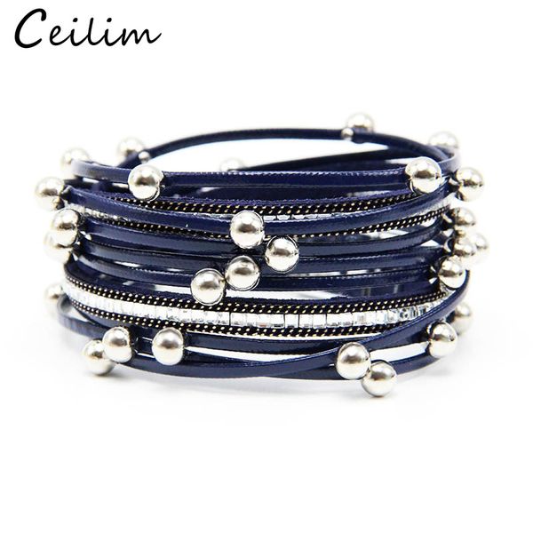 casual personalized multi-layer bead leather bracelets bangles wrap adjustable bracelet wristbands alloy bracelet with magnetic clasp gift, Black
casual personalized multi-layer bead leather bracelets bangles wrap adjustable bracelet wristbands alloy bracelet with magnetic clasp gift, Black