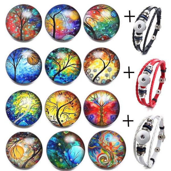 12pcs/lot life tree glass snap button+3pcs leather bracelet 18mm cartoon cat snap buttons cat charms bracelet women gift, Golden;silver
12pcs/lot life tree glass snap button+3pcs leather bracelet 18mm cartoon cat snap buttons cat charms bracelet women gift, Golden;silver