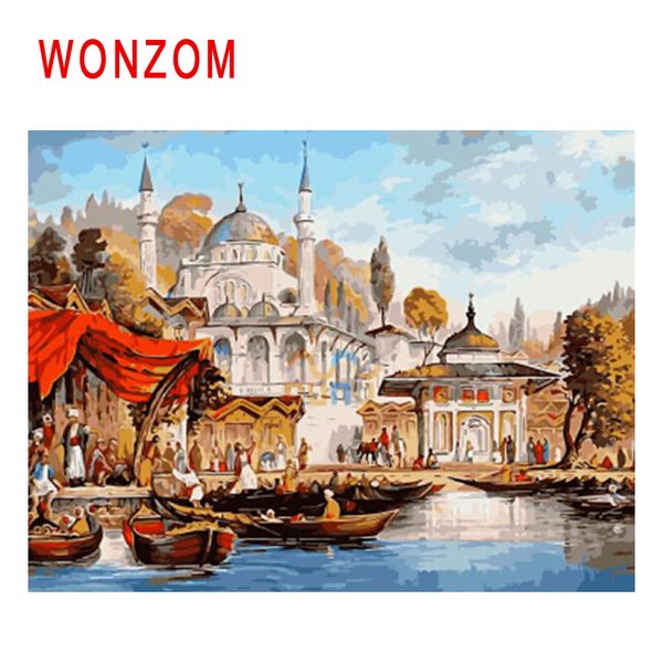 wonzom beach boat diy painting by numbers palace oil painting cuadros decoracion acrylic paint on canvas modern wall art gift
wonzom beach boat diy painting by numbers palace oil painting cuadros decoracion acrylic paint on canvas modern wall art gift