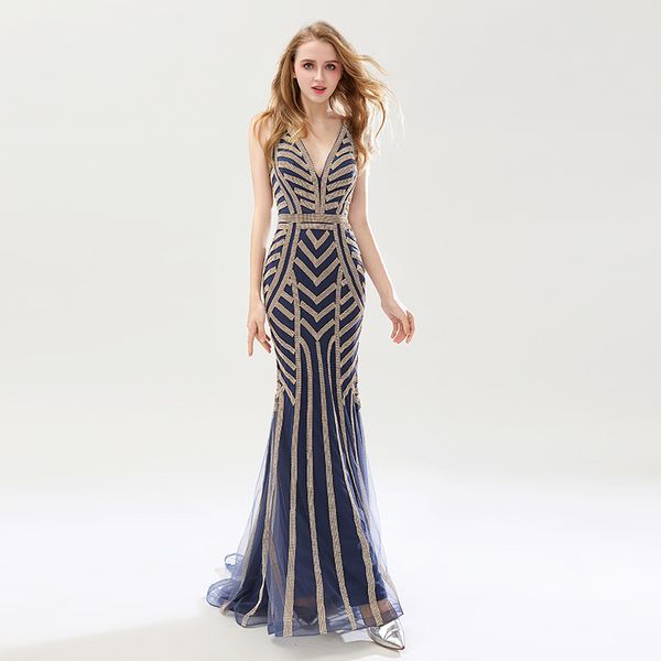 2019 Hot Selling Beauty Silver Beading Mermaid Evening Dresses Sexy Tulle V-Neck Long Women Important Party Dress Luxury Prom Gowns
2019 Hot Selling Beauty Silver Beading Mermaid Evening Dresses Sexy Tulle V-Neck Long Women Important Party Dress Luxury Prom Gowns