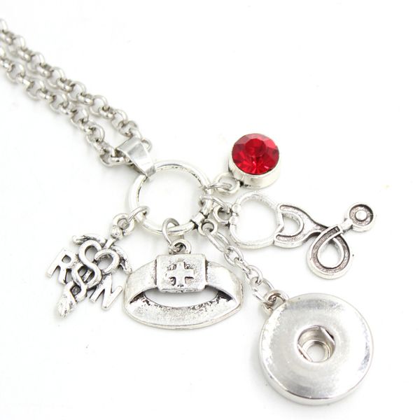 wholesale diy personalized gift 18mm snap jewelry rn nurse necklace nurse cap snap necklace for nurse gift, Silver
wholesale diy personalized gift 18mm snap jewelry rn nurse necklace nurse cap snap necklace for nurse gift, Silver
