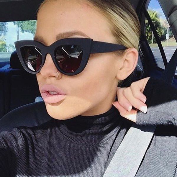 2018 cat eye sunglasses for women pink mirror retro brand designer shades female sun glasses black pink coating, White;black
2018 cat eye sunglasses for women pink mirror retro brand designer shades female sun glasses black pink coating, White;black