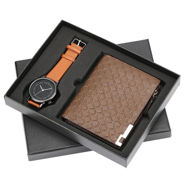 wrist watch mens leather bangle wristwatch wallet gift set fashion reloj minimalist men's watches birthday gift for male buckle, Slivery;brown
wrist watch mens leather bangle wristwatch wallet gift set fashion reloj minimalist men's watches birthday gift for male buckle, Slivery;brown