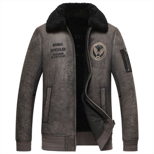 wool lapel short leather leather jacket male korean version of goatskin locomotive short fur one winter, Black
wool lapel short leather leather jacket male korean version of goatskin locomotive short fur one winter, Black