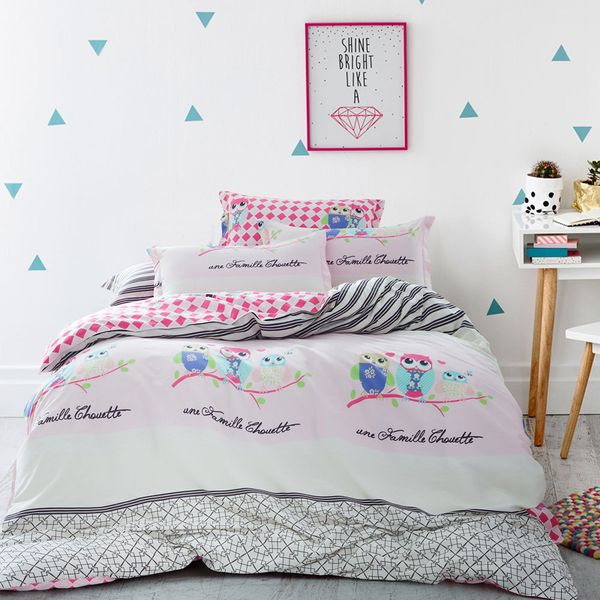 arnigu single twin double size 100% cotton owl family cartoon bedding set quilt/duvet cover+bed sheet+pillow cases
arnigu single twin double size 100% cotton owl family cartoon bedding set quilt/duvet cover+bed sheet+pillow cases