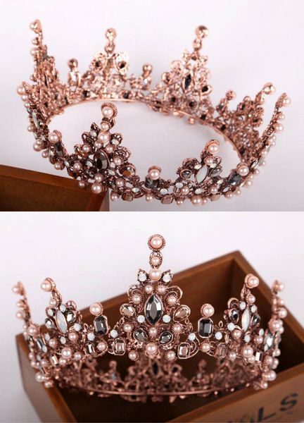 2018 свадебные аксессуары для волос элегантный горный хрусталь искусственный жемчуг корона розовое золото покрытием свадебные драгоценности, Silver
2018 свадебные аксессуары для волос элегантный горный хрусталь искусственный жемчуг корона розовое золото покрытием свадебные драгоценности, Silver