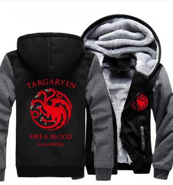 сша размер дом targaryen куртка кофты сгущаться толстовка с капюшоном молнии пальто, Black
сша размер дом targaryen куртка кофты сгущаться толстовка с капюшоном молнии пальто, Black