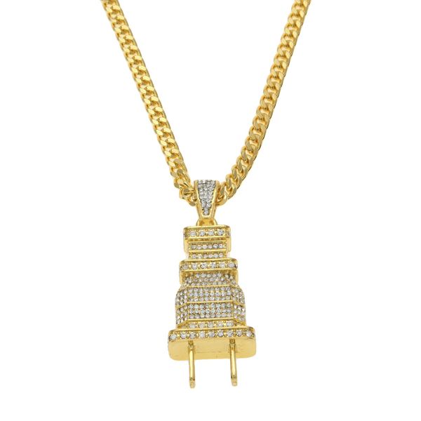 fashion 2018 chain length 70cm + new plug pendant dense mosaic rhinestone pendant necklace bling bling hip hop chains for men, Silver
fashion 2018 chain length 70cm + new plug pendant dense mosaic rhinestone pendant necklace bling bling hip hop chains for men, Silver