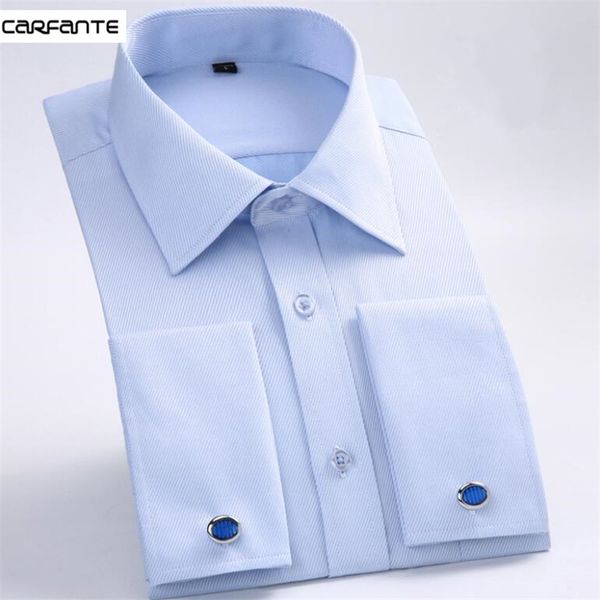 carfante men's long sleeve french cufflink twill dress shirt camisa mfs08 - 6xl, White;black
carfante men's long sleeve french cufflink twill dress shirt camisa mfs08 - 6xl, White;black