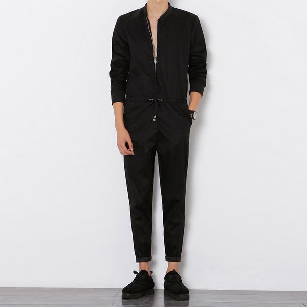 helisopus british style men's overalls ankle length pants long sleeved jumpsuit male elegant cool overalls hiphop male workwear, Black
helisopus british style men's overalls ankle length pants long sleeved jumpsuit male elegant cool overalls hiphop male workwear, Black