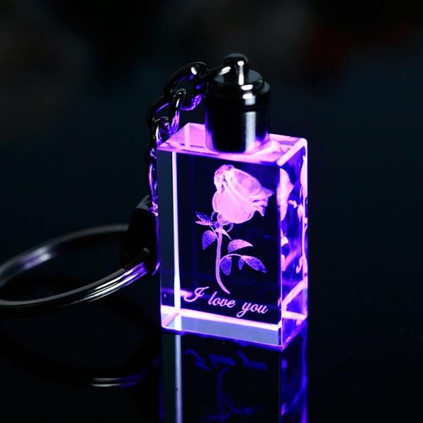 new style personalized laser engraved 3d rose flower crystal led light keychain cube shape key ring for gift, Slivery;golden
new style personalized laser engraved 3d rose flower crystal led light keychain cube shape key ring for gift, Slivery;golden