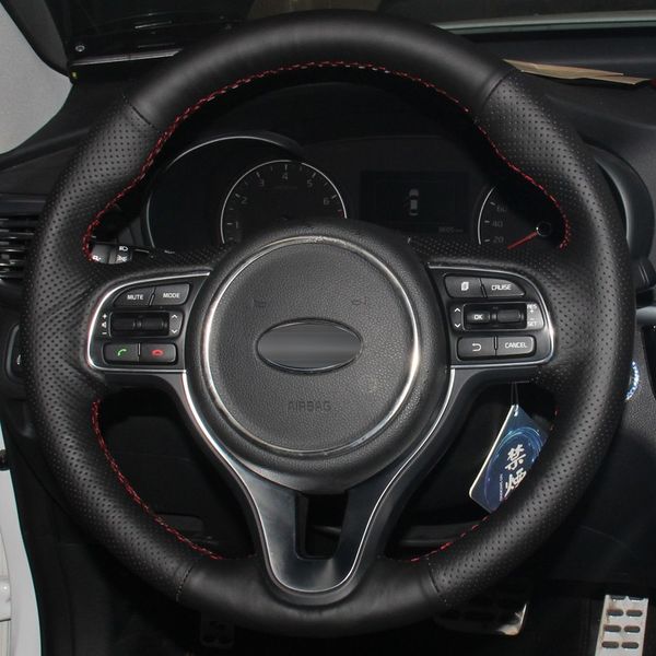 black leather hand-stitched car steering wheel cover for kia k5 2016 sportage 4 kx5 2016
black leather hand-stitched car steering wheel cover for kia k5 2016 sportage 4 kx5 2016